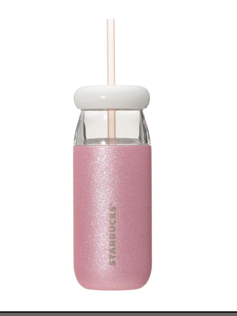 Starbucks Japan Exclusive Stainless Steel Cold Tumbler Glitter Ice Pink 503ml